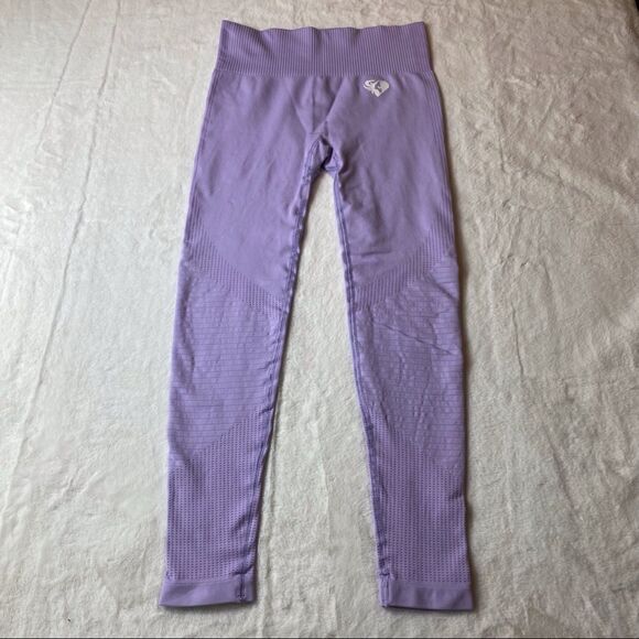 Women,s Best Power Seamless Leggings Lilac - Picture 1 of 9